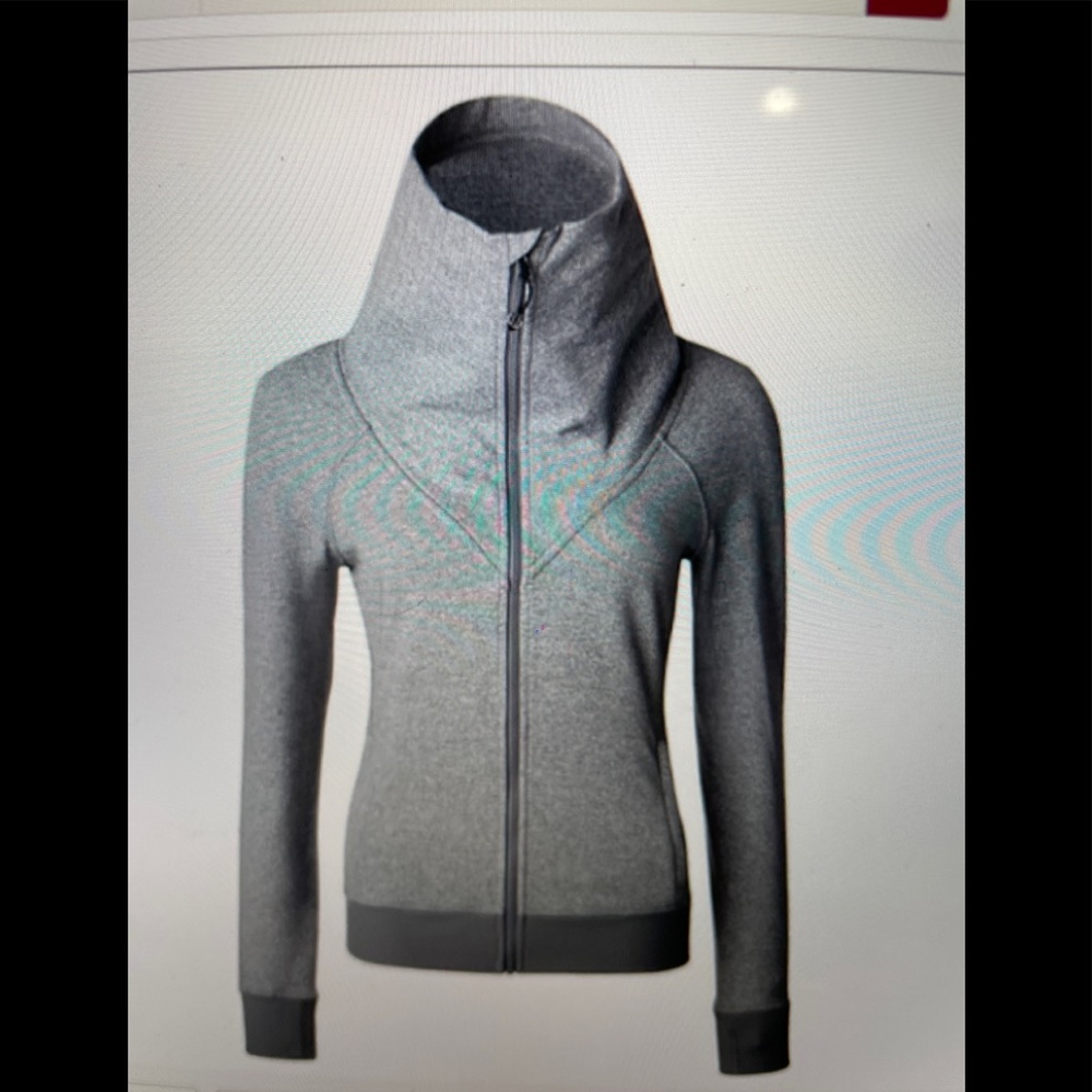 Lululemon Be Present Jacket Heathered Slate Grey sz 6. NWT